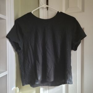 Classic Black Cropped Women's Top